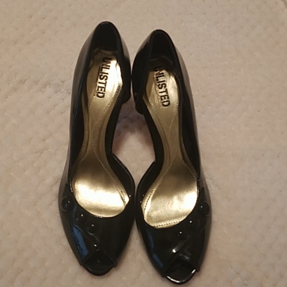 Black vintage heels
